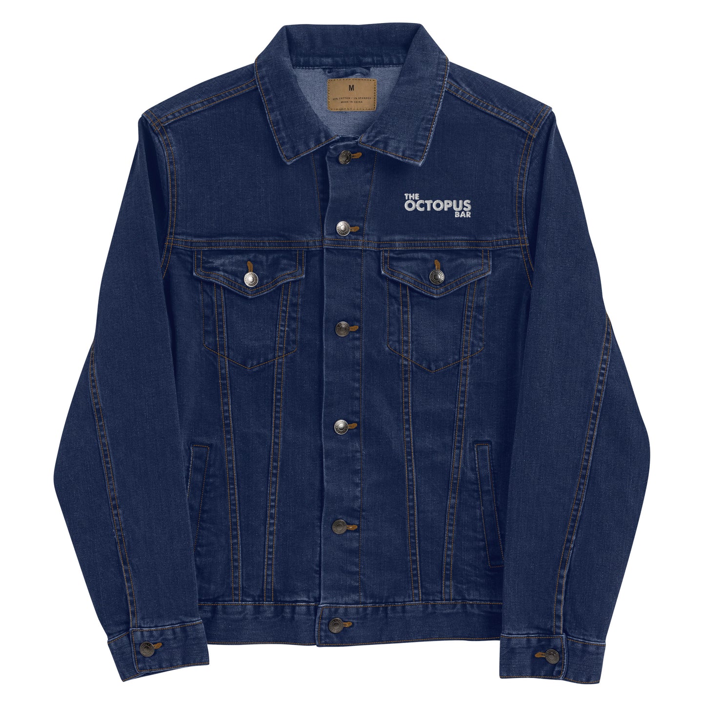 salty as fuck embroidered denim jacket