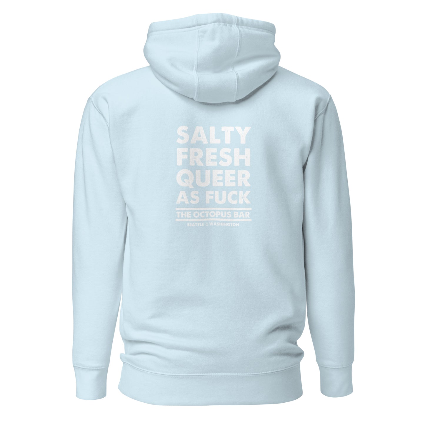 salty fresh queer as fuck hoodie