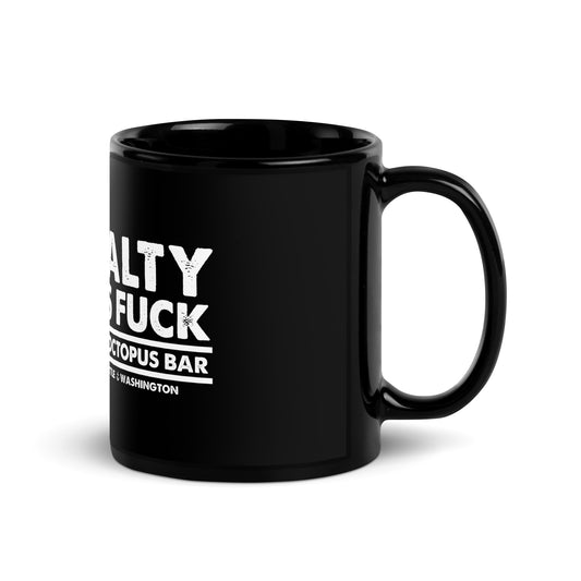 salty as fuck black glossy mug