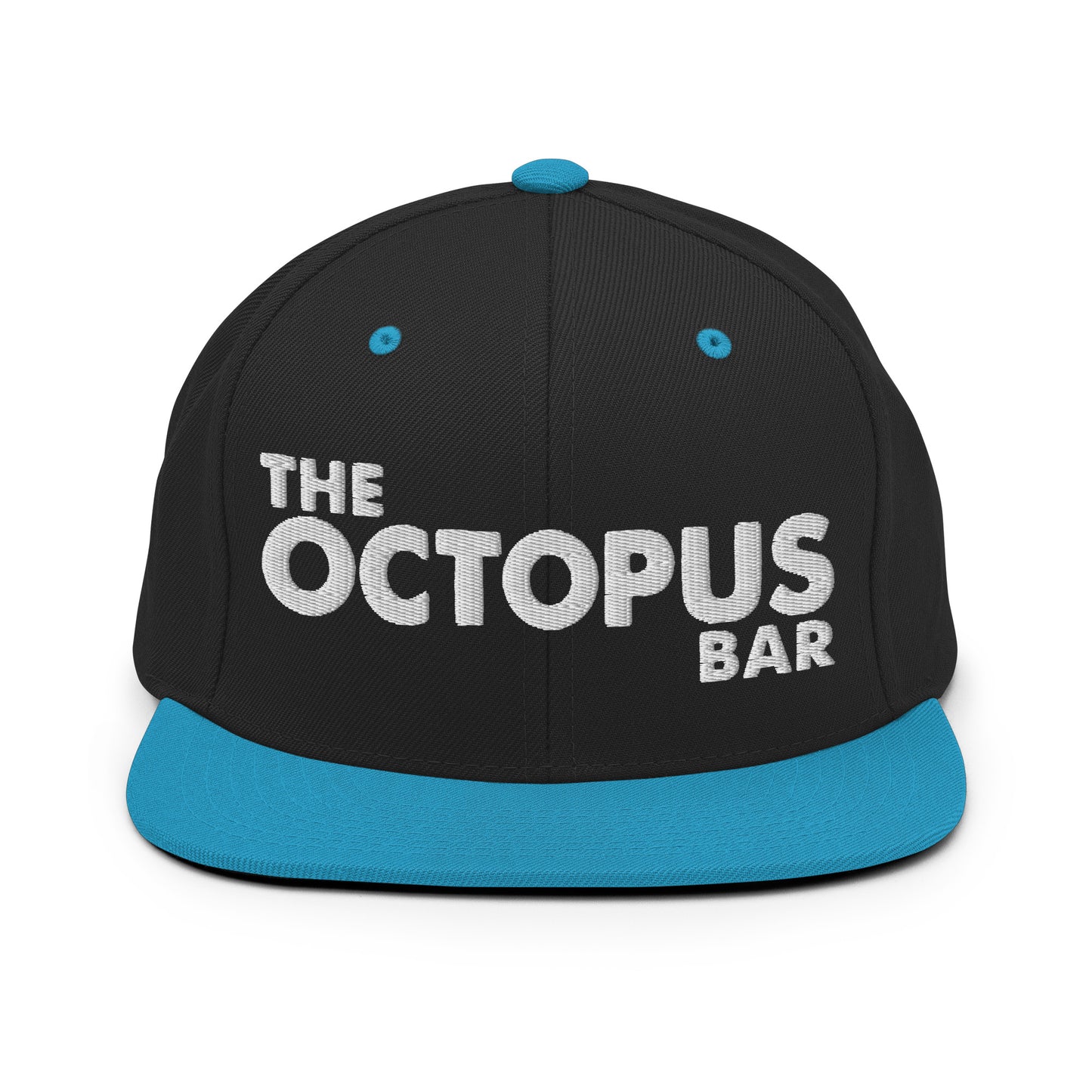 the octopus bar snapback hat w/white stitch