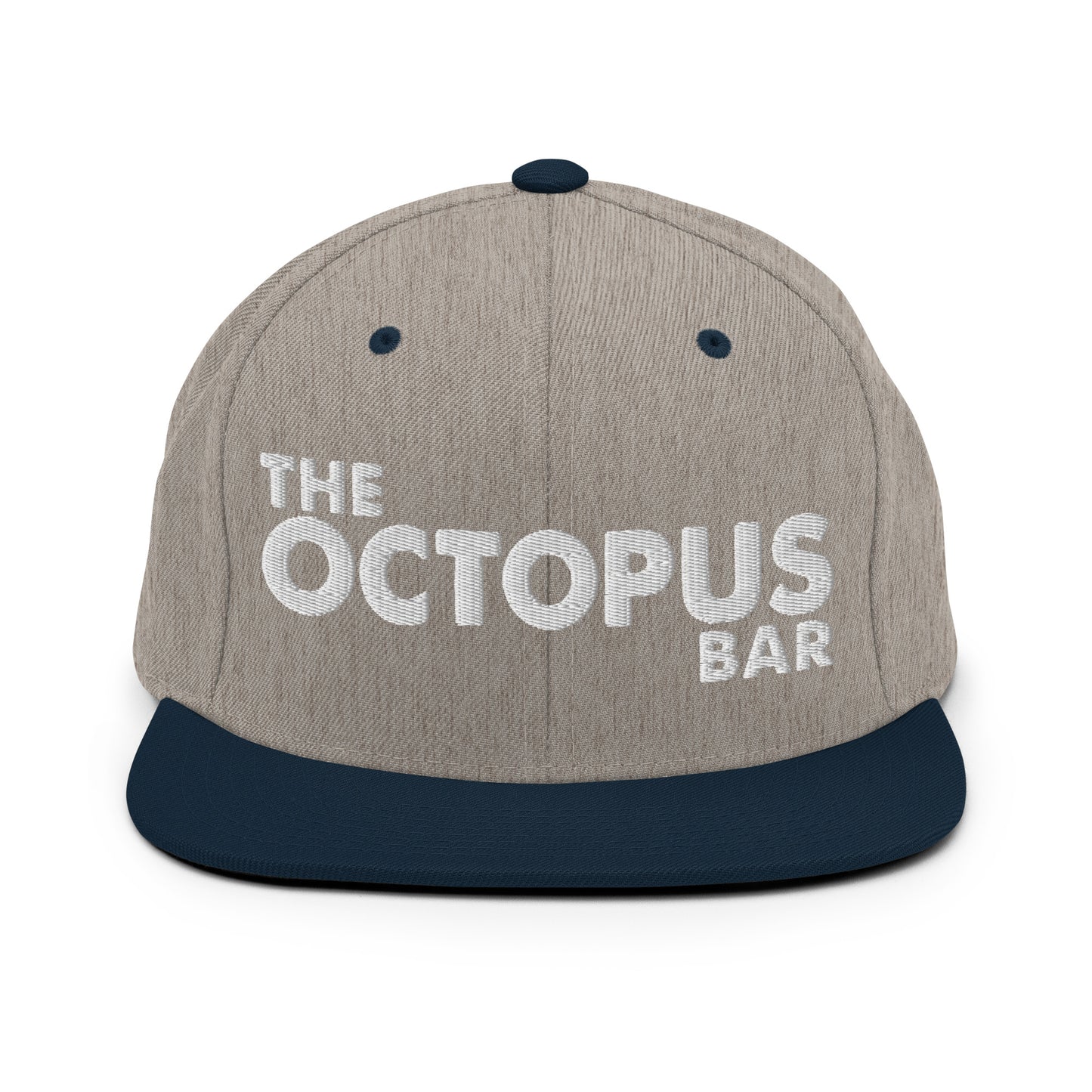 the octopus bar snapback hat w/white stitch