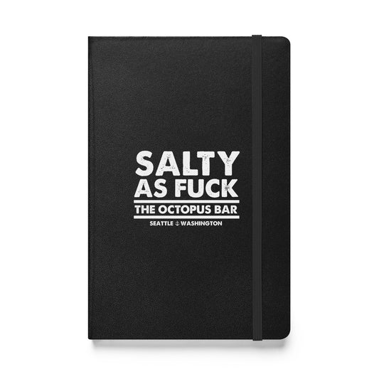 salty as fuck hardcover bound notebook