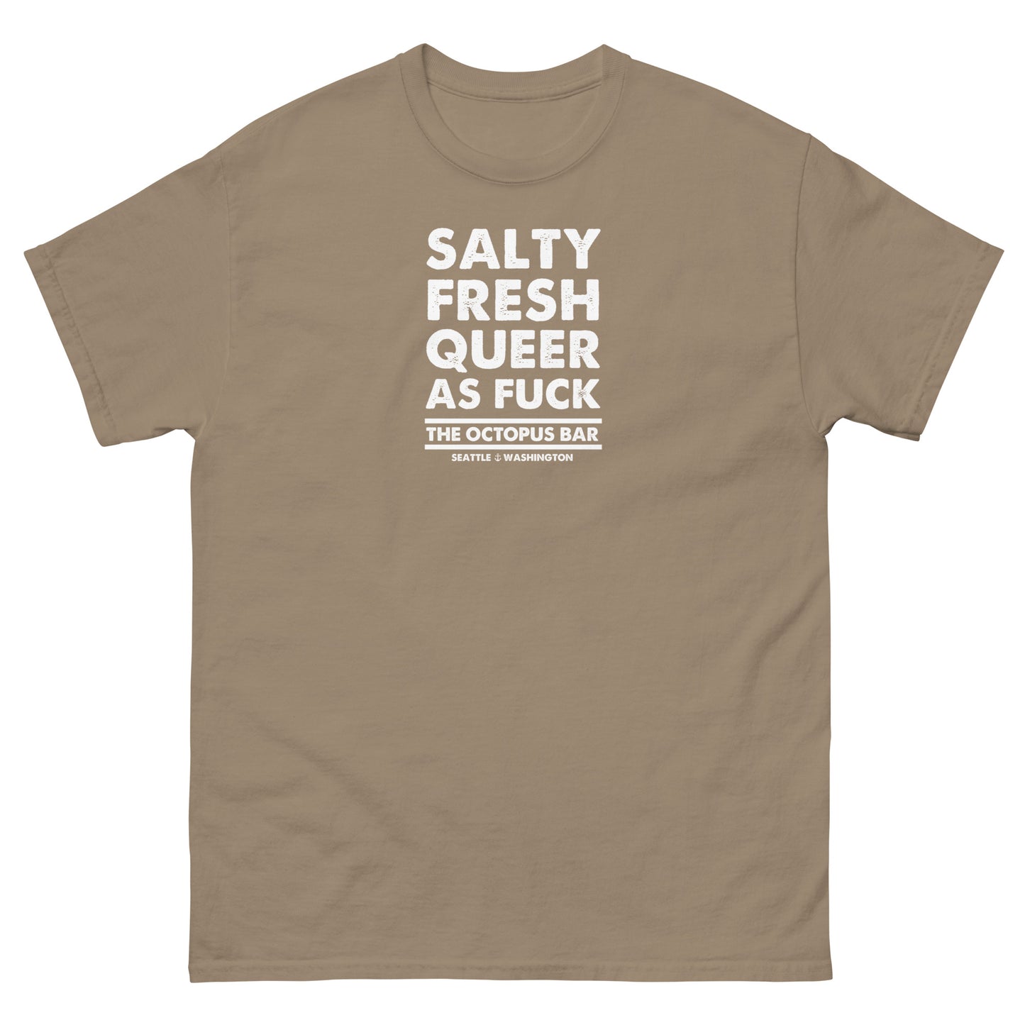 salty fresh queer as fuck classic tee