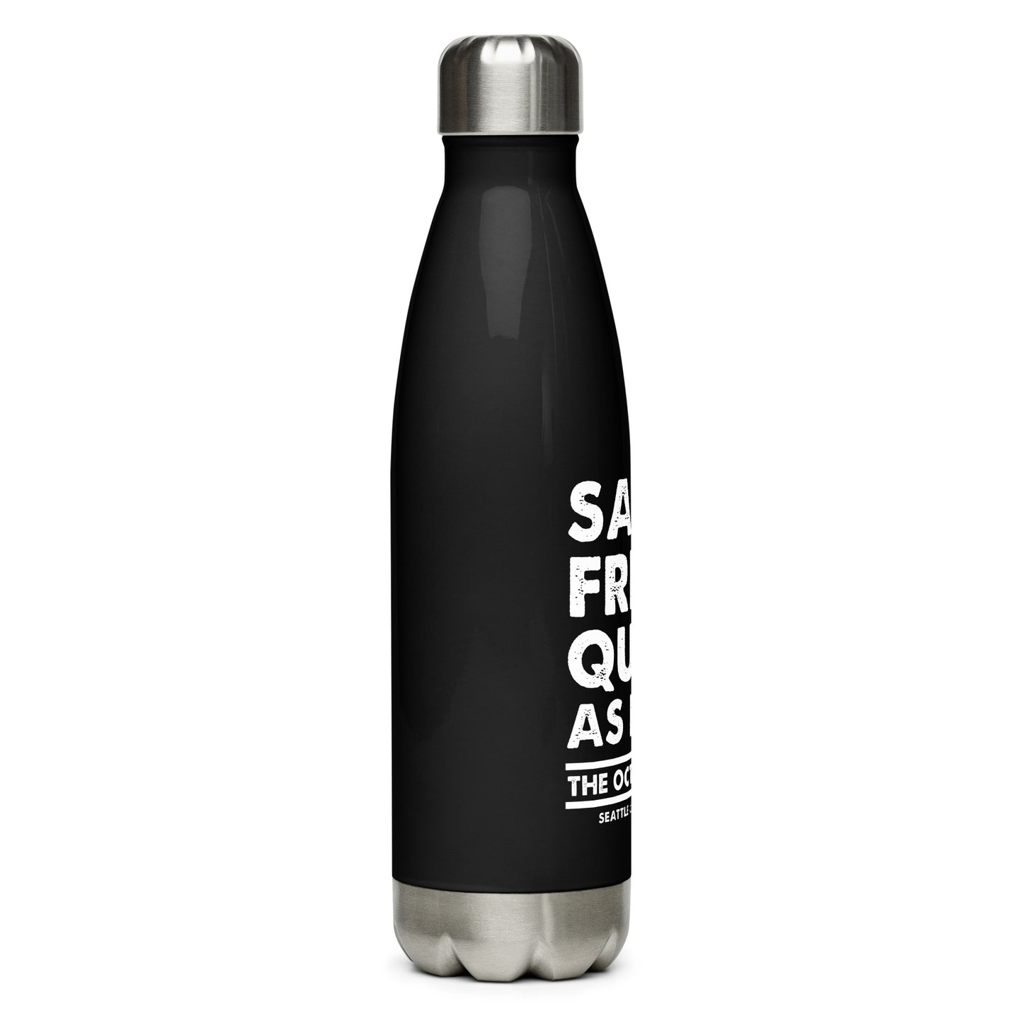 salty fresh queer as fuck water bottle