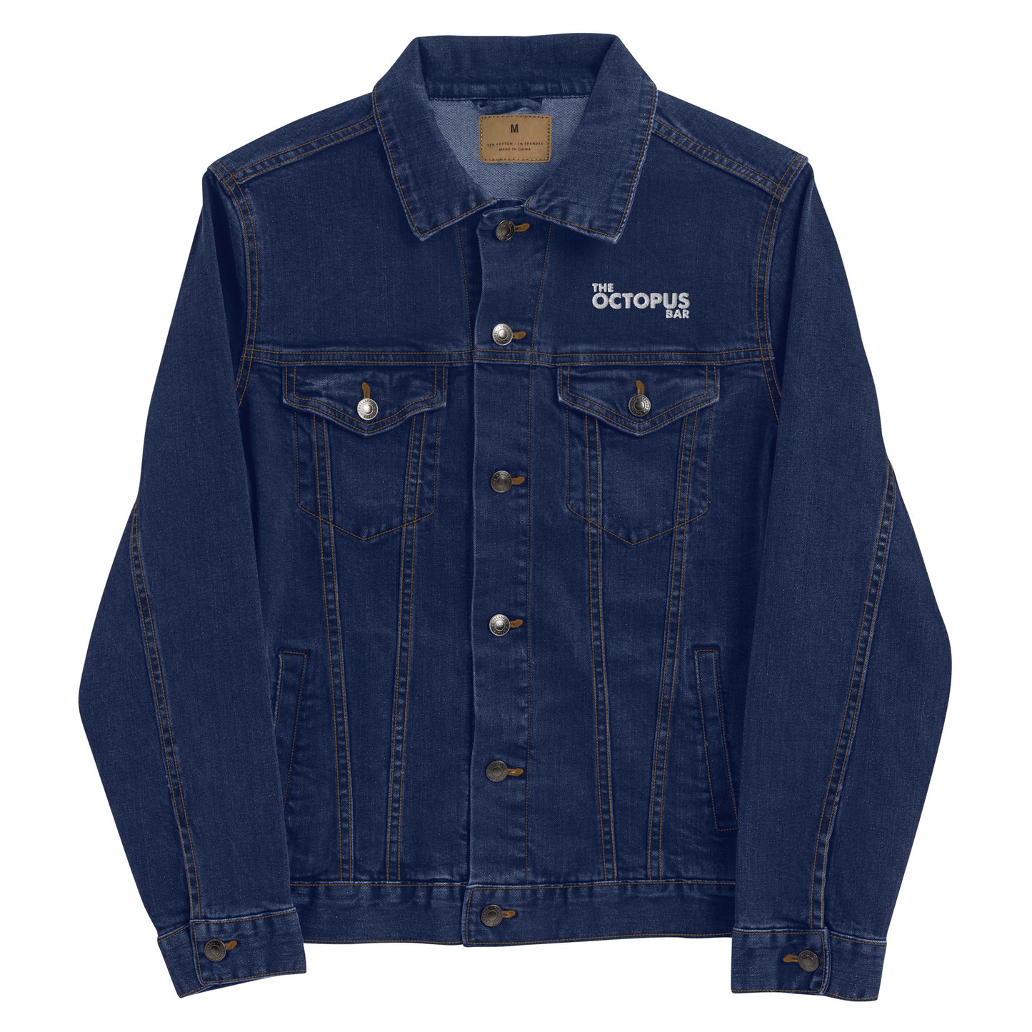fresh as fuck embroidered denim jacket