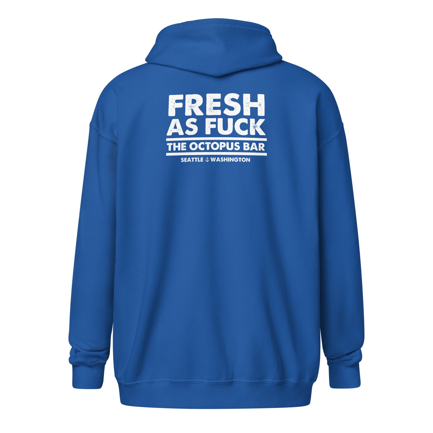 fresh as fuck zip up hoodie