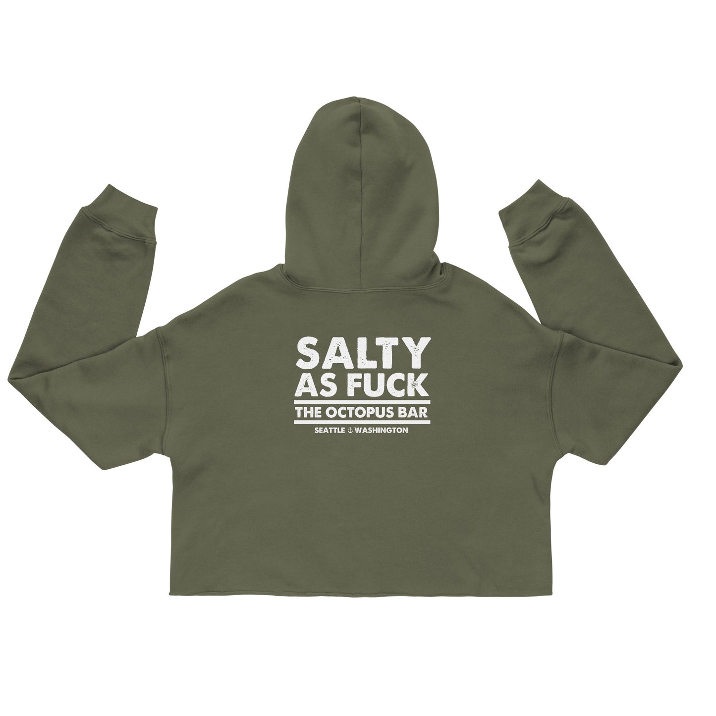 salty as fuck crop hoodie