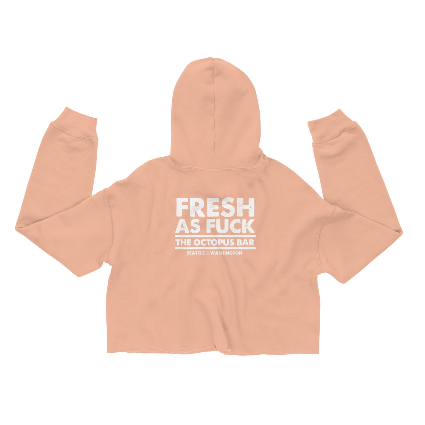 fresh as fuck crop hoodie