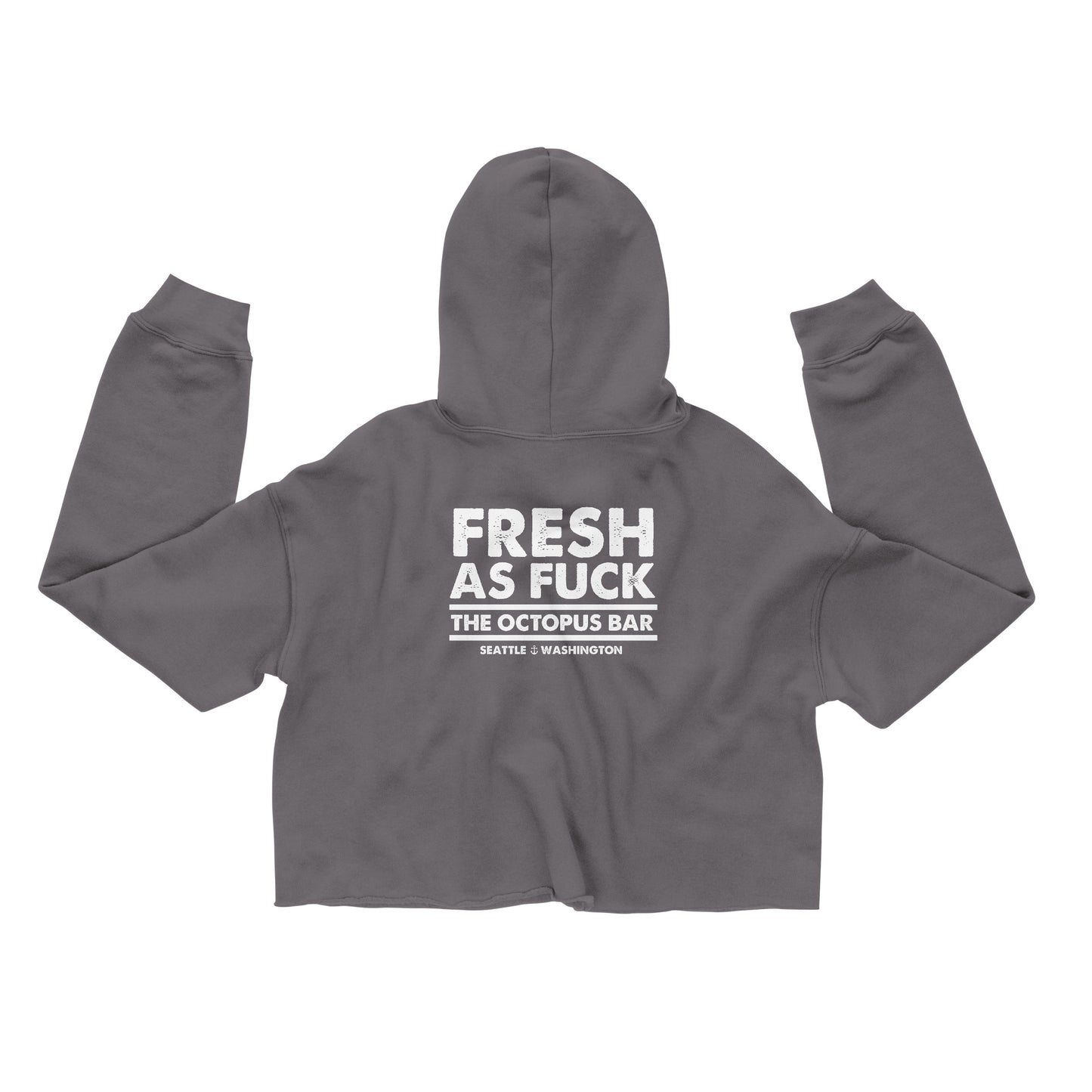 fresh as fuck crop hoodie