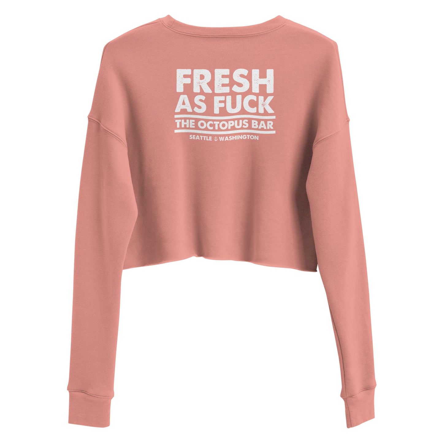 fresh as fuck crop crewneck