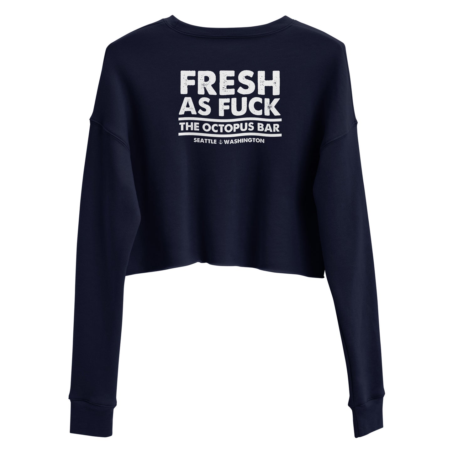 fresh as fuck crop crewneck